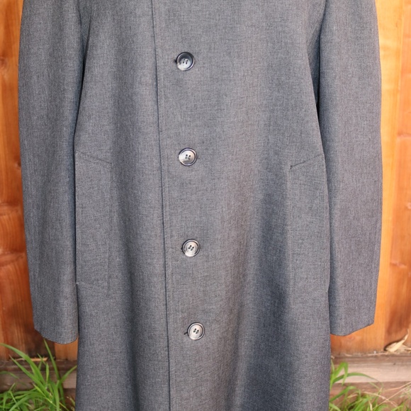 Vintage London Fog Maincoats Charcoal Grey Men's Coat With Removable Liner - Picture 5 of 16